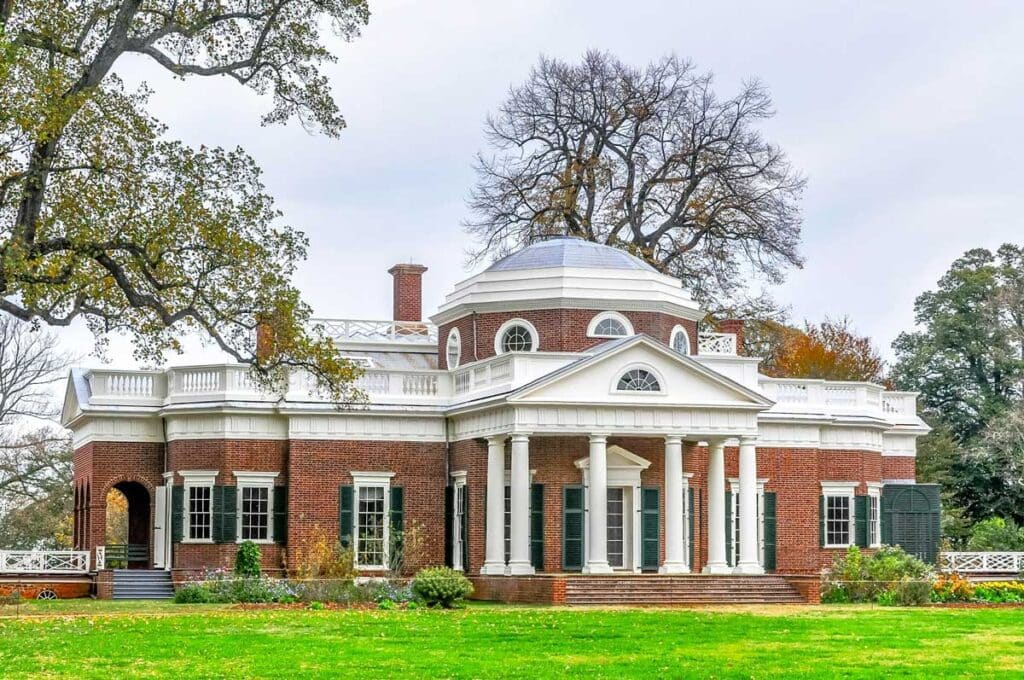 Thomas Jefferson's Monticello in Virginia.