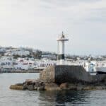 Mykonos Old Port as seen from the Mykonos Sea Bus.
