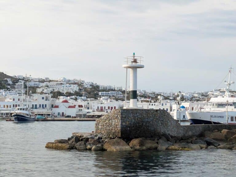 Mykonos Old Port as seen from the Mykonos Sea Bus.