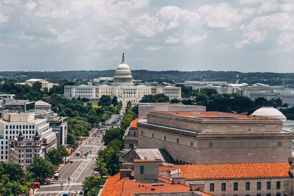 Pennsylvania Avenue in Washington DC.