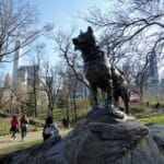 The Balto Memorial in Central Park, New York City.