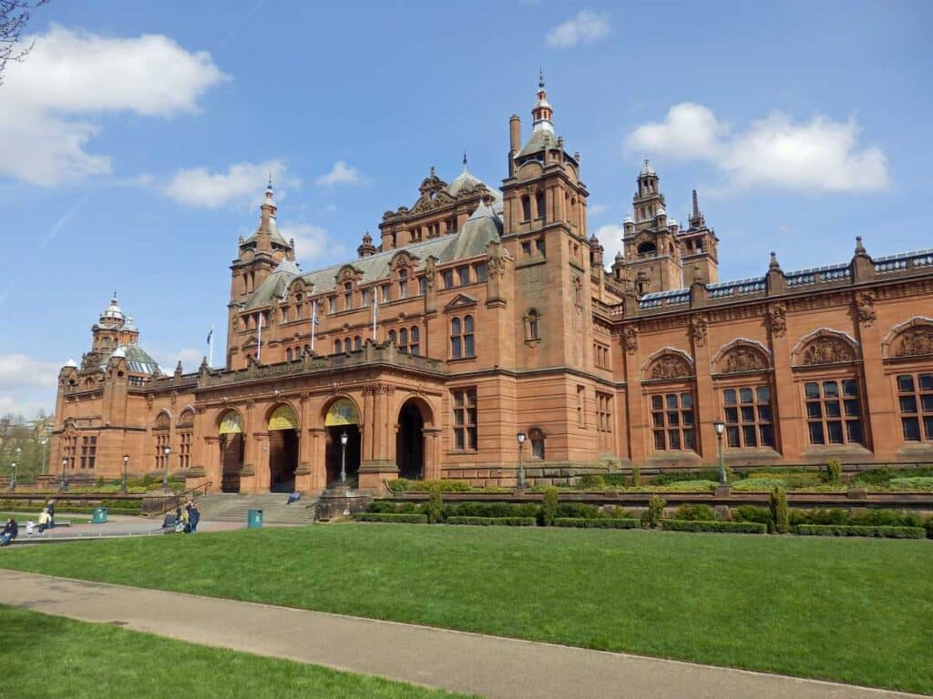 The Kelvingrove Art Gallery and Museum in Glasgow, Scotland.