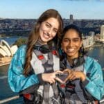 On top of the Sydney Harbour Bridge with BridgeClimb.