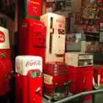 Vintage vending machines at the World of Coca-Cola in Atlanta.