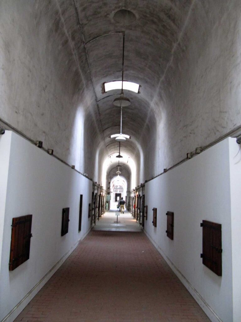 Corridor in the Eastern State Penitentiary, Philadelphia.