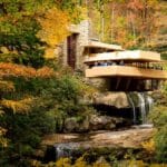 Frank Lloyd Wright's Fallingwater in Pennsylvania.