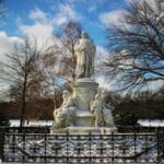 The Goethe's statue in Berlin's Tiergarten.