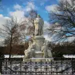 The Goethe's statue in Berlin's Tiergarten.