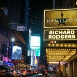 The Richard Rodgers Theatre is the home of Hamilton in New York City.