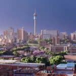 The Johannesburg skyline.
