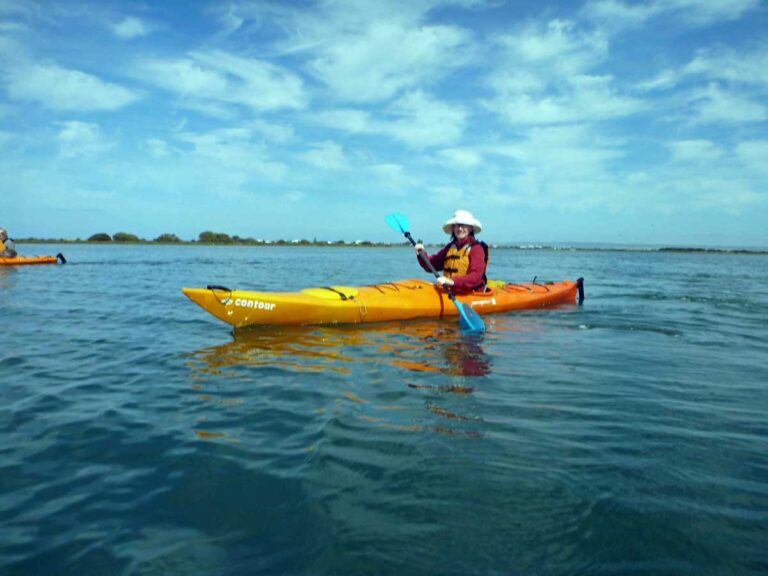 Kayaking on the Coorong.