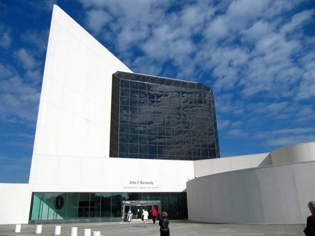 The JFK Presidential Library in Boston.
