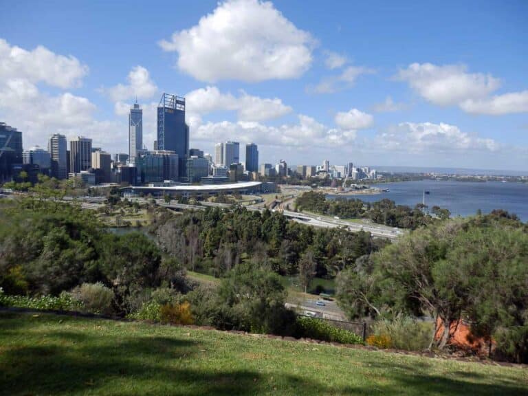 View of Perth, Western Australia, from Kings Park.