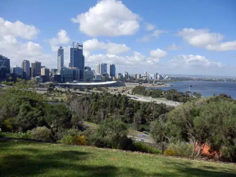 View of Perth, Western Australia, from Kings Park.