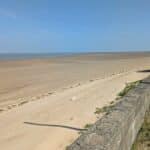 The North Sea beach at Spurn, East Yorkshire.