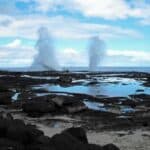 The Alofaaga Blowholes on Savaii, Samoa.