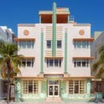 Art deco building in Miami, Florida.