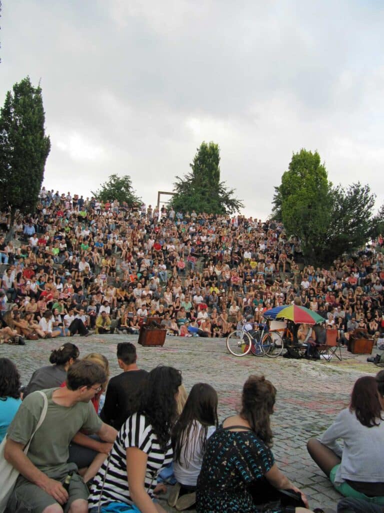 Bearpit Karaoke in Berlin's Mauerpark.
