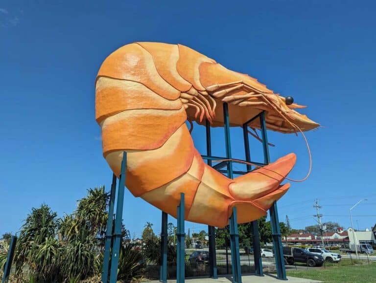 The Big Prawn in Ballina, NSW.