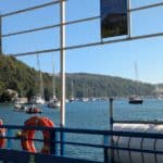 View from the Bodinnick Ferry, Cornwall.