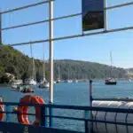 View from the Bodinnick Ferry, Cornwall.