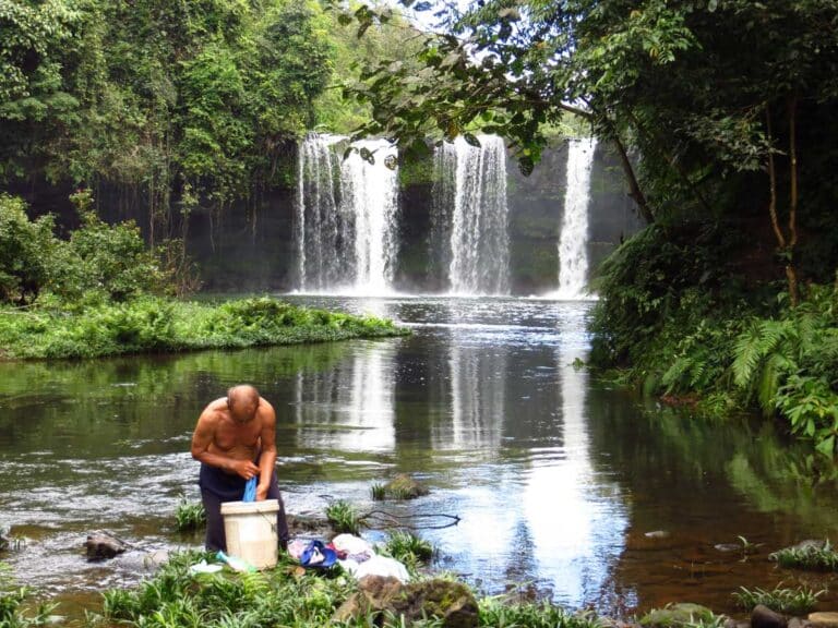 Champi Falls in Laos' Champasak Province.