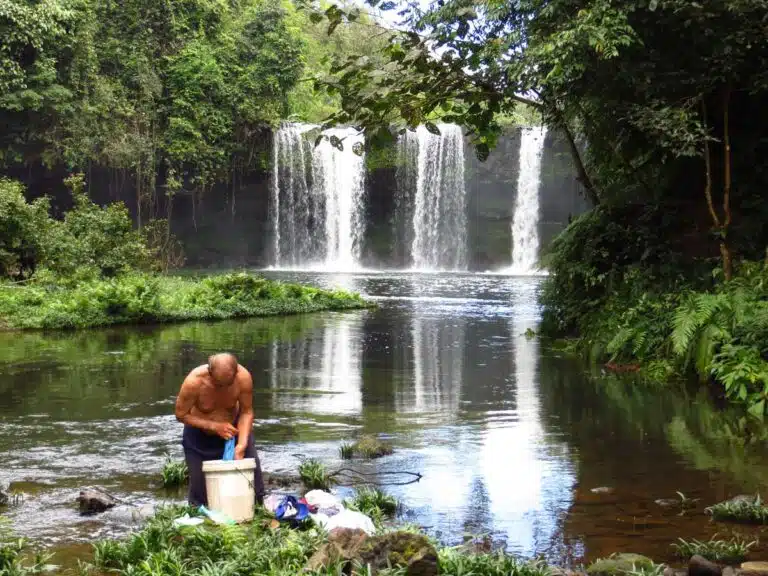 Champi Falls in Laos' Champasak Province.