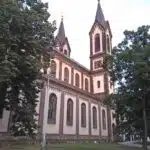 The Church of Saints Cyril and Methodius in the Karlin district of Prague.