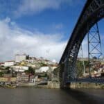 The Dom Luis I bridge in Porto, Portugal.