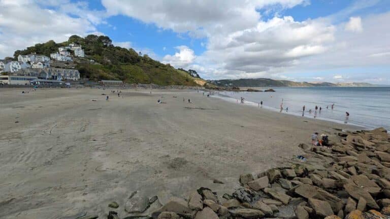 East Looe Beach in Cornwall.