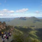 The view from Echo Point, Katoomba.