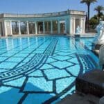 The Neptune Pool at Hearst Castle, California.