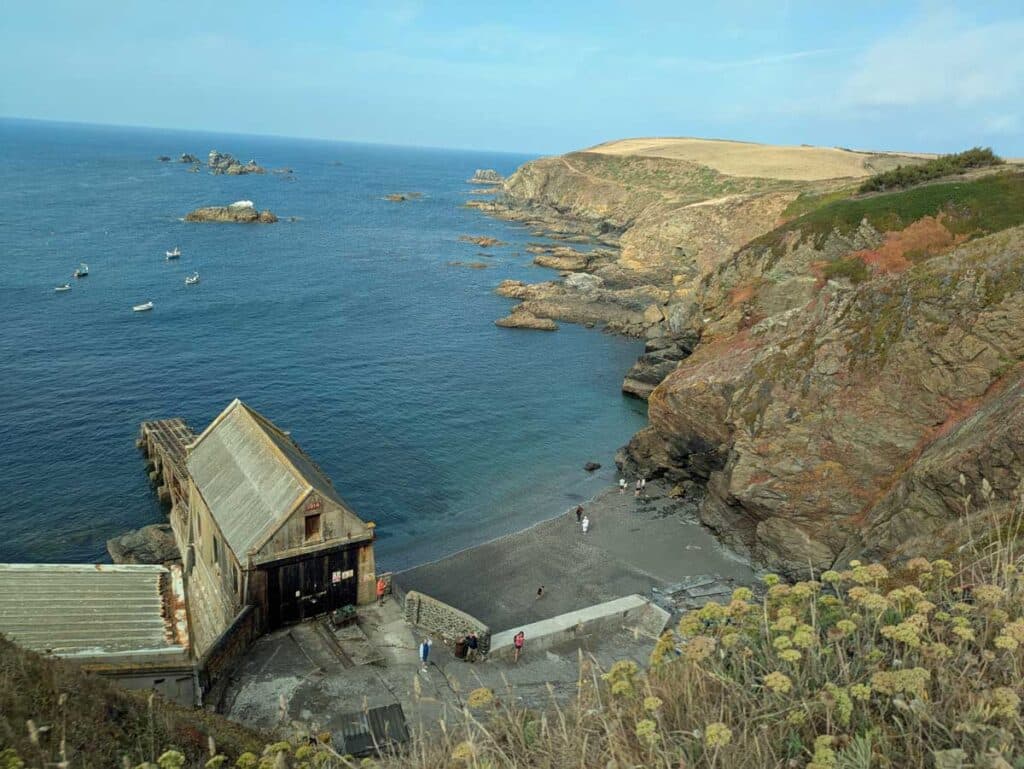 The beach at Lizard Point, Cornwall.