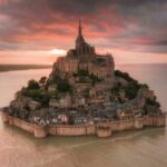 Mont-Saint-Michel in Normandy, France.