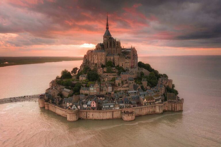 Mont-Saint-Michel in Normandy, France.