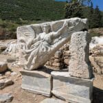 The Nike relief in Ephesus, Turkey.