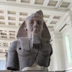 The colossal bust of Ramesses II in the British Museum, London.