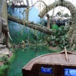 The boat ride inside World of Discoveries, Porto.