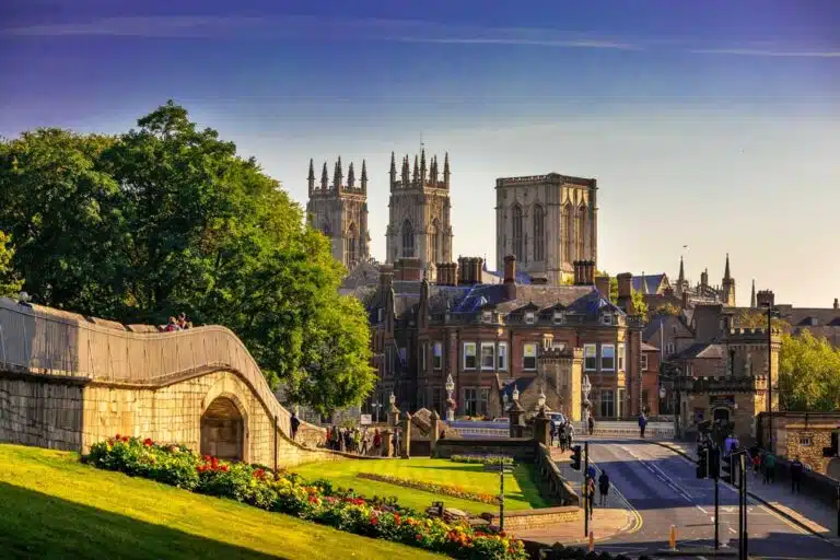 York's city walls and York Minster.