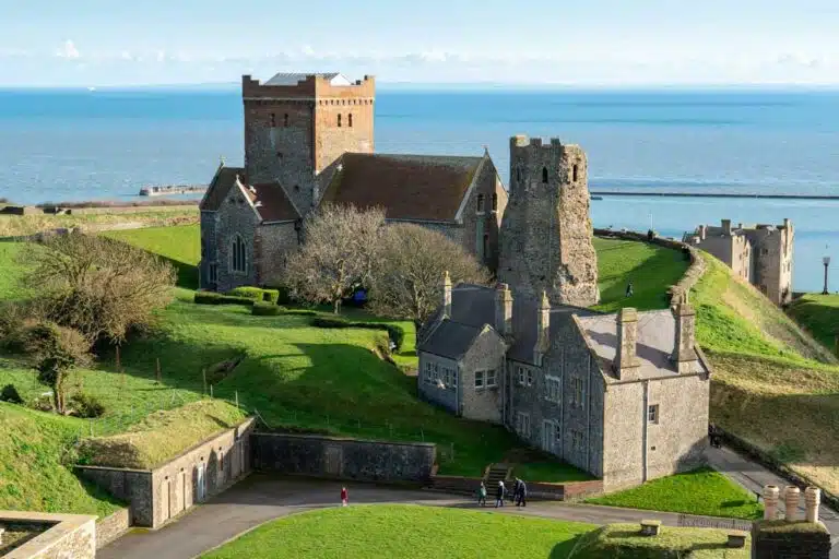 Dover Castle in Dover, Kent.