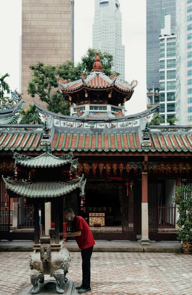 The Thian Hock Keng Temple in Singapore's Chinatown.