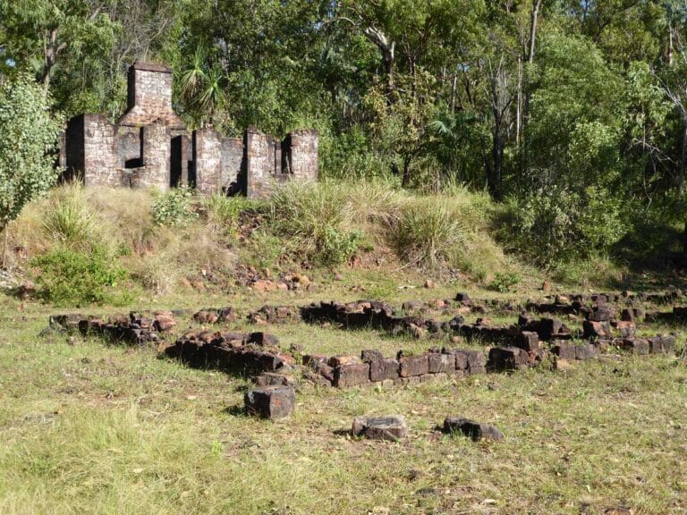 The ruins at Victoria Settlement at Port Essington, Northern Territory.