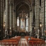 Inside Antwerp Cathedral.