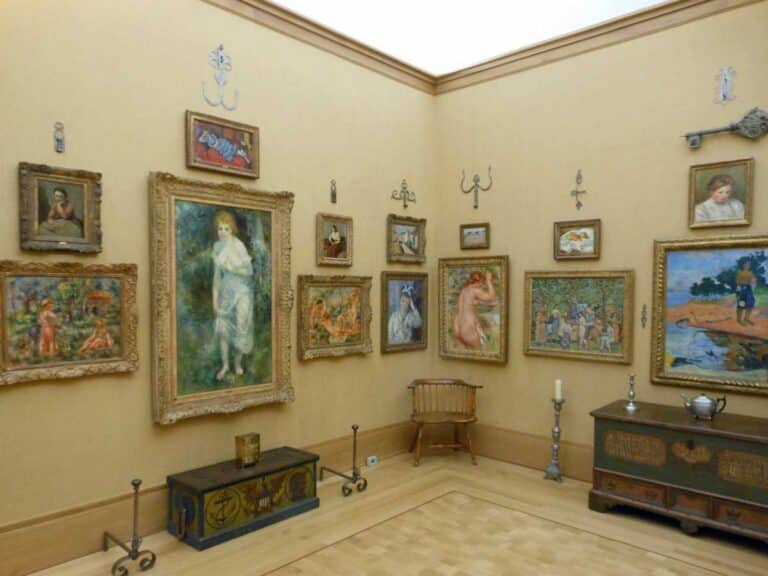 Inside the Barnes Foundation in Philadelphia, Pennsylvania.