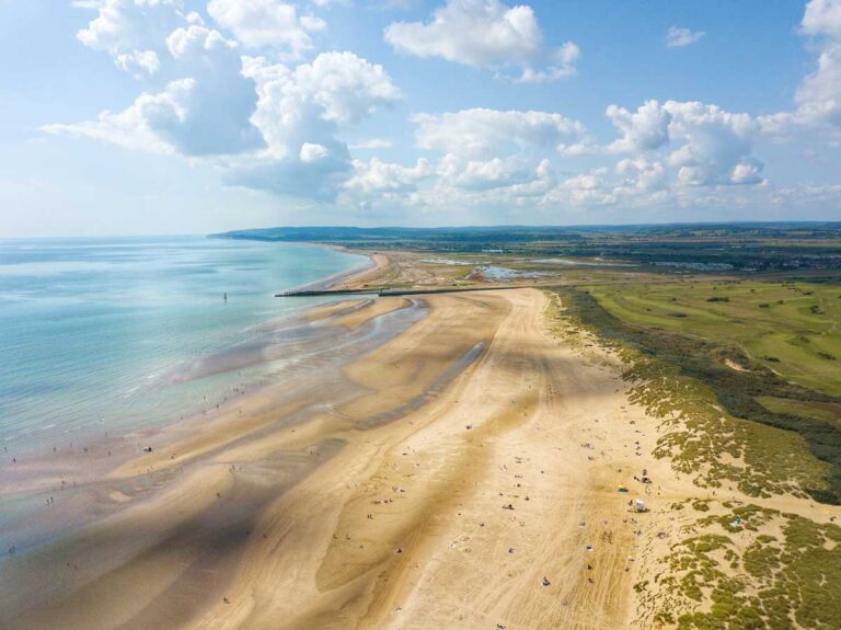 Camber Sands in East Sussex.