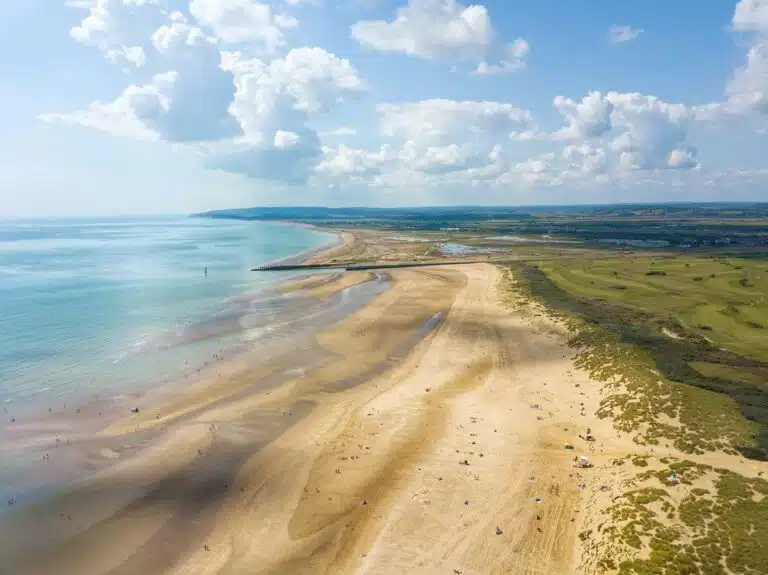 Camber Sands in East Sussex.