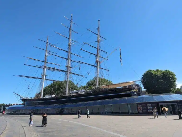 The Cutty Sark in Greenwich, London.