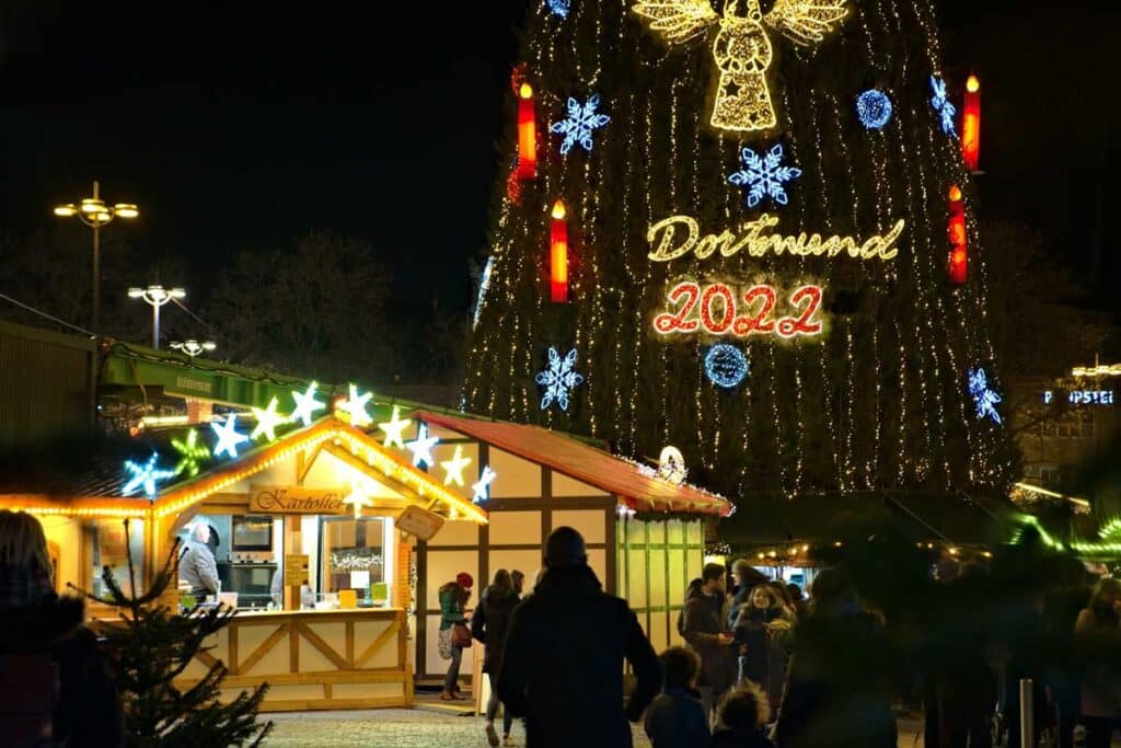 The Dortmund Christmas Market is home to the world's largest Christmas tree.