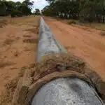 The Golden Pipeline near Ghouli in Western Australia.