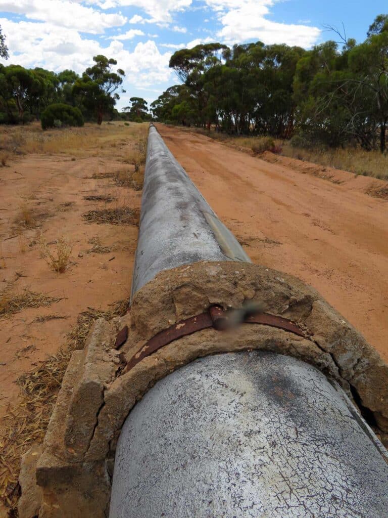 The Golden Pipeline near Ghouli in Western Australia.